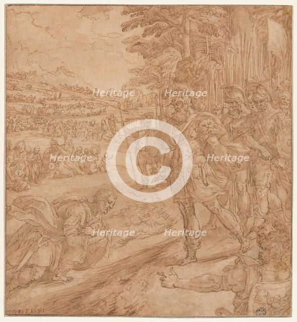 The Reconciliation of Jacob and Esau, 1581. Creator: Martin de Vos.