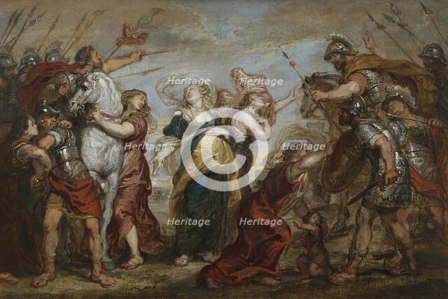 The Reconciliation of the Romans and the Sabines, c. 1655-1656. Creator: Egmont, Justus van (1601-1674).