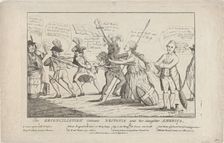 The Reconciliation Between Britannia and Her Daughter America, May 11, 1782. Creator: Thomas Colley