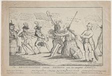 The Reconciliation Between Britannia and Her Daughter America, May 11, 1782. Creator: Thomas Colley