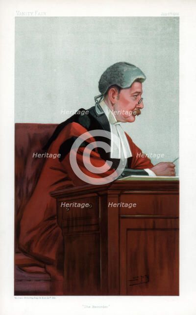 'The Recorder', 1903.Artist: Spy