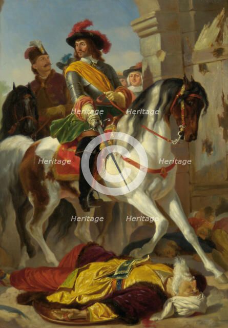 The Recapture of Buda, 1686 , ca 1865. Creator: Blaas, Karl von (1815-1894).