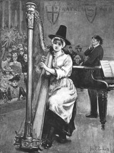 'The Recent Eisteddfod at Swansea; A Popular Soloist 1891. Creator: John Robertson Reid