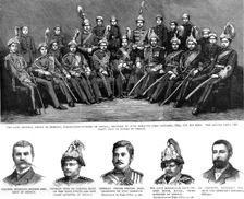 The Recent Revolution in Nepaul, India. Local Dignitaries 1886. Creator: Unknown