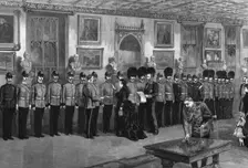 The recent Soudan Campaigns - The Queen at Windsor Castle Distributing Medals, 1886 Creator: Unknown