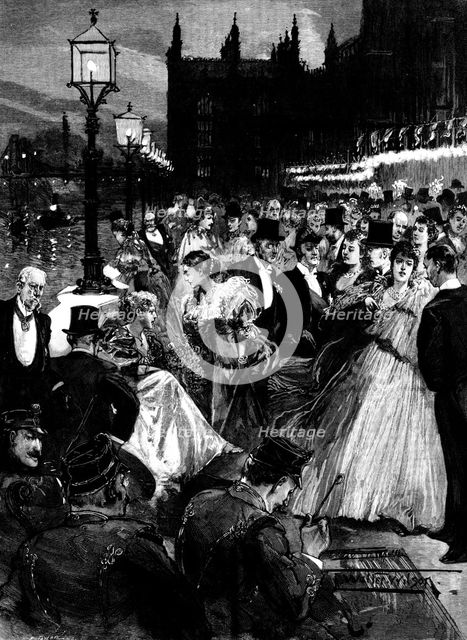 The Reception given by the Speaker's Wife, Mrs. Gully, at the House of Commons..., 1895. Creator: R. Taylor & Co..