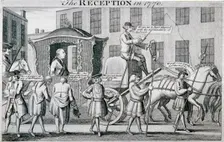 The Reception in 1770 1770. Artist: Anon