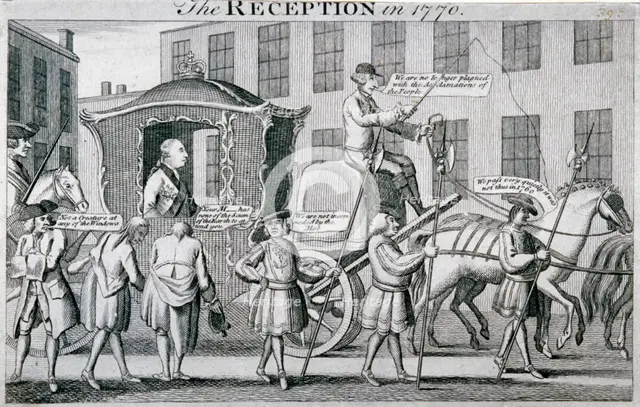 'The Reception in 1770', 1770. Artist: Anon