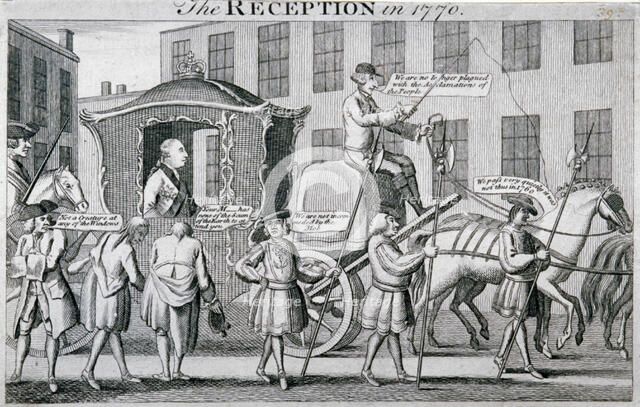 'The Reception in 1770', 1770. Artist: Anon