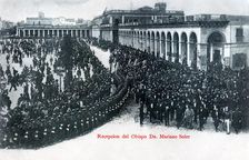The reception of Bishop Mariano Soler, Montevideo, Uruguay, c1900s