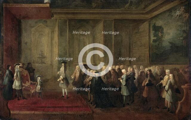 The Reception of Cornelis Hop (1685-1762) as Legate of the States-General at the Court of Louis XV,  Creator: Louis-Michel Dumesnil.