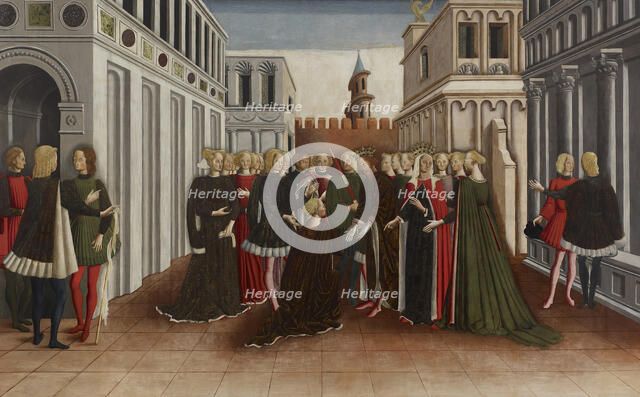 The Reception of Helen at Troy, c1468. Creator: Dario di Giovanni.