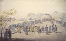 The reception of Lord Macartney by the Qianlong emperor at Jehol (Chengde, China) in 1793, (1796). Creator: William Alexander