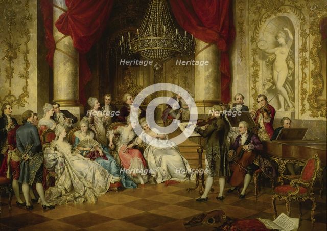 The Recital. Artist: Schweninger, Carl, the Younger (1854-1912)