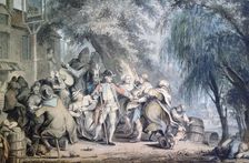 The Recruiting Sergeant 18th century. Artist: Samuel Hieronymus Grimm