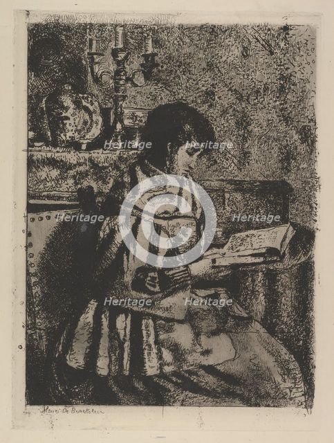 The Reader, ca. 1870. Creator: Henri Jean Augustin de Braekeleer.