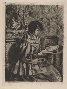 The Reader, ca. 1870. Creator: Henri Jean Augustin de Braekeleer