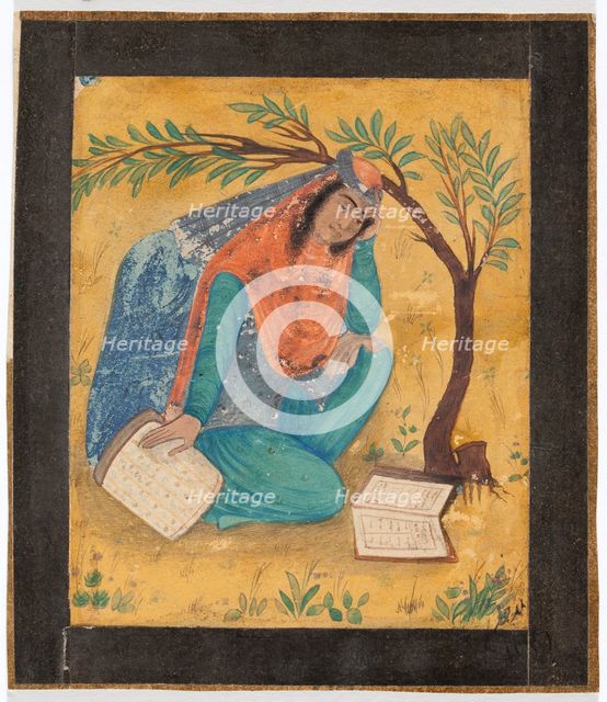 The reader in the garden, c1800s. Creator: Unknown.