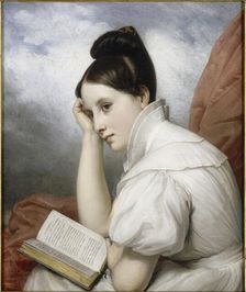 The Reader (La Liseuse) , 1829. Creator: Steuben, Charles de (1788-1856)