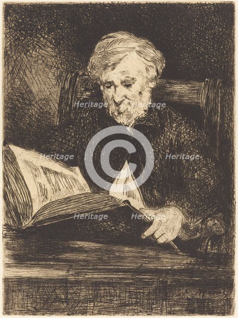 The Reader (Le liseur), 1861. Creator: Edouard Manet.