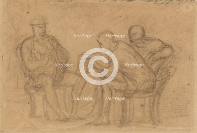 The Reading. Creator: Honore Daumier.
