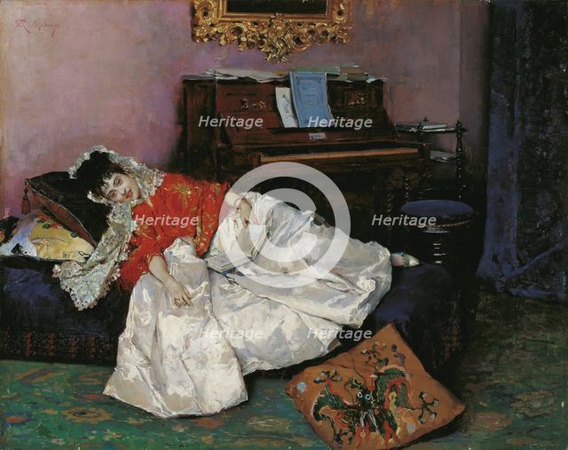 The Reading (Aline Masson). Artist: Madrazo y Garreta, Raimundo de (1841-1920)