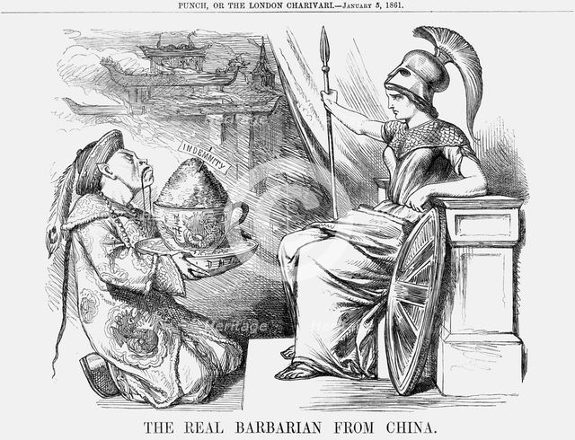 'The Real Barbarian from China', 1861. Creator: Unknown.