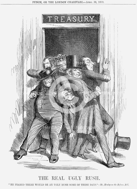 'The Real Ugly Rush', 1859. Creator: Unknown.