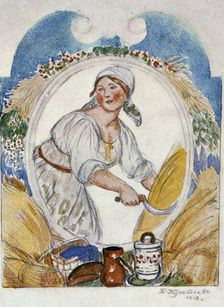 The Reaper 1918. Artist: Boris Mikhajlovich Kustodiev