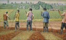 The Reapers, 1930s. Artist: Klyun, Ivan Vassilyevich (1873-1942)