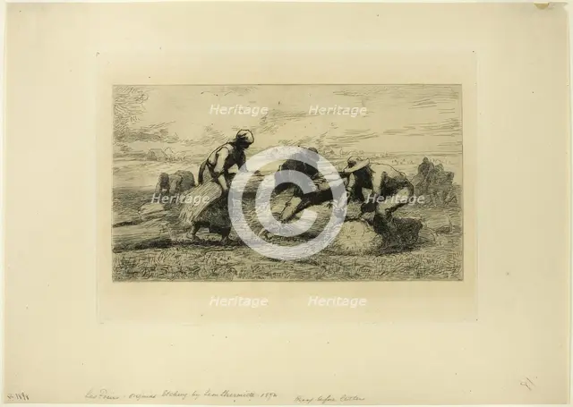 The Reapers, c. 1872. Creator: Leon-Augustin Lhermitte.
