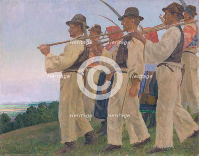 The Reapers, c. 1910. Creator: Zabota, Ivan (1877-1939).