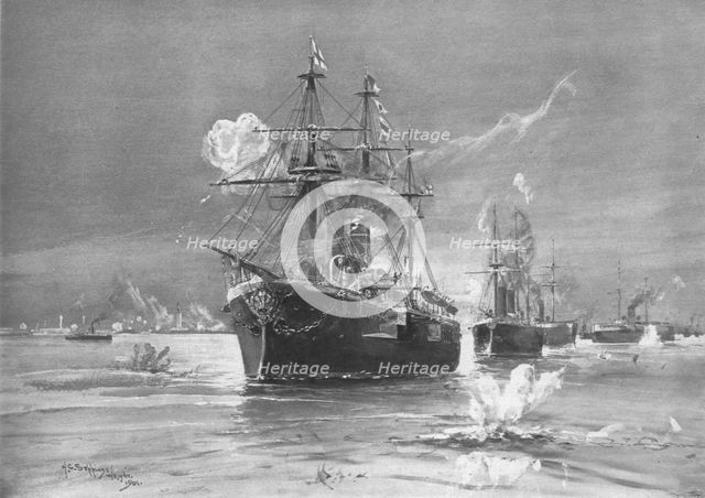 'The Rebellion of Arabi Pasha in Egypt, 1882: The Bombardment of Alexandria...', (1901). Creator: Stuff.
