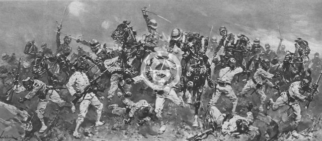 'The Rebellion of Arabi Pasha in Egypt, 1882: The Charge at the Battle of Kassassin', (1901). Creator: Unknown.