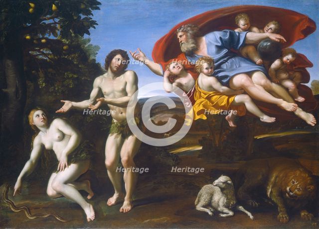 The Rebuke of Adam and Eve, 1626. Creator: Domenichino.