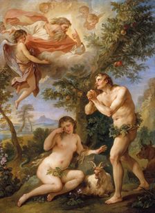 The Rebuke of Adam and Eve, 1740. Creator: Charles-Joseph Natoire