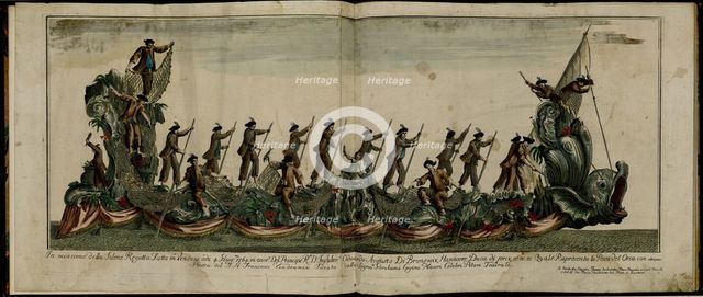 The Regatta in Venice in honor of Prince Edward (1739-1767), Duke of York, on June 4, 1764 , ca 1764 Creator: Anonymous.