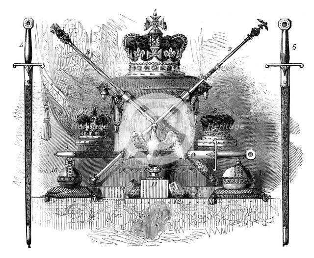 The Regalia of England, c1820 (c1895). Artist: Unknown