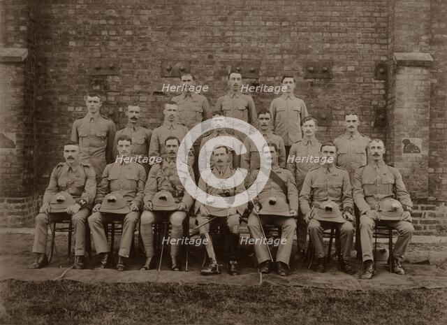 The Regimental Police of the 1st Royal Munster Fusiliers, Rangoon, Burma, 1913. Artist: Unknown