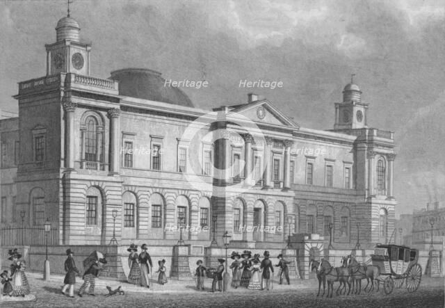'The Register Office, Prince's Street', 1829. Artist: Alexander McClatchie.