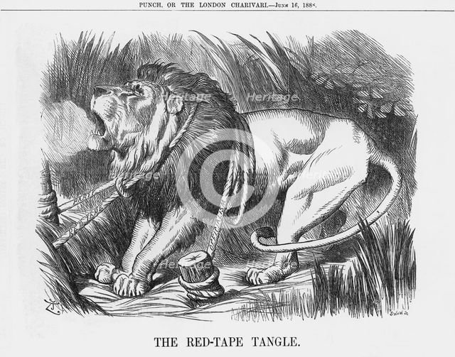 'The Red-Tape Tangle', 1888. Creator: Joseph Swain.