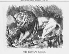 The Red-Tape Tangle 1888. Creator: Joseph Swain