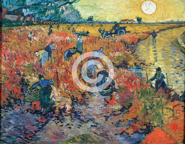 'The Red Vineyards at Arles', 1888.  Artist: Vincent van Gogh