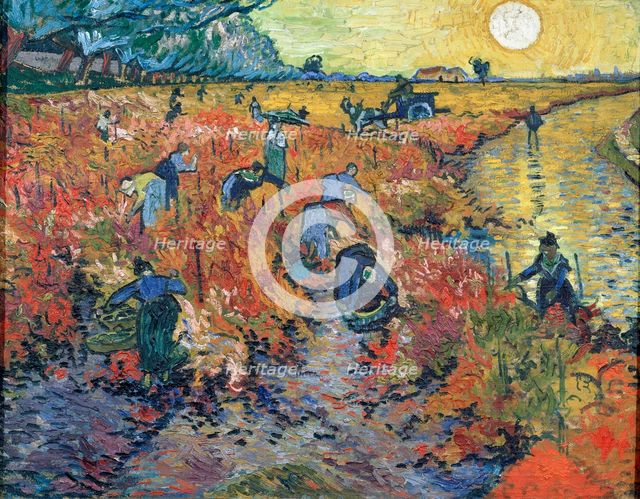 'The Red Vineyards at Arles', 1888.  Artist: Vincent van Gogh