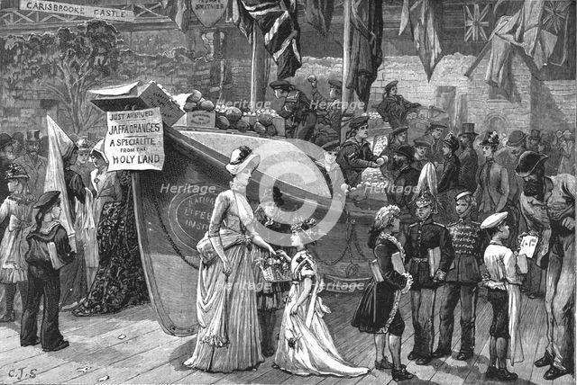 'The Red White and Blue Bazaar at the Agricultural Hall', 1886. Creator: Unknown.