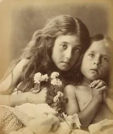 The Red and White Roses, 1865. Creator: Julia Margaret Cameron