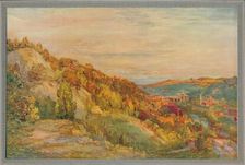 The red bridge, Ironbridge 1910, (c1932). Artist: Philip Wilson Steer