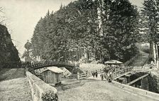 The Red Bridge, Nikko 1891. Creator: Unknown