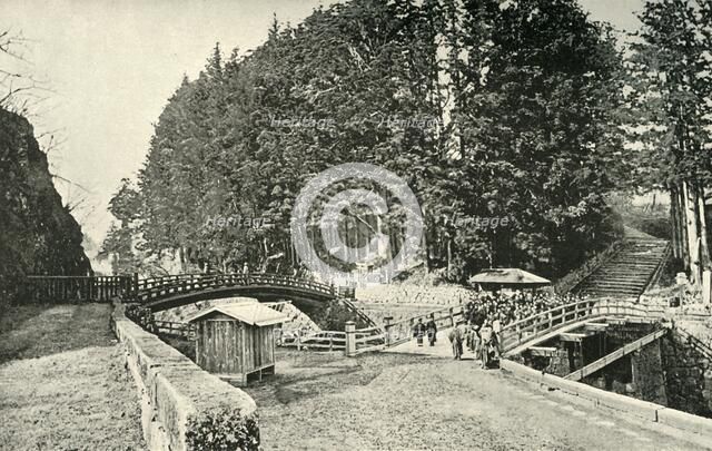 'The Red Bridge, Nikko', 1891. Creator: Unknown.