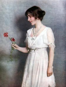 The Red Carnation Lady Elizabeth Bowes-Lyon, 1923. Creator: Unknown